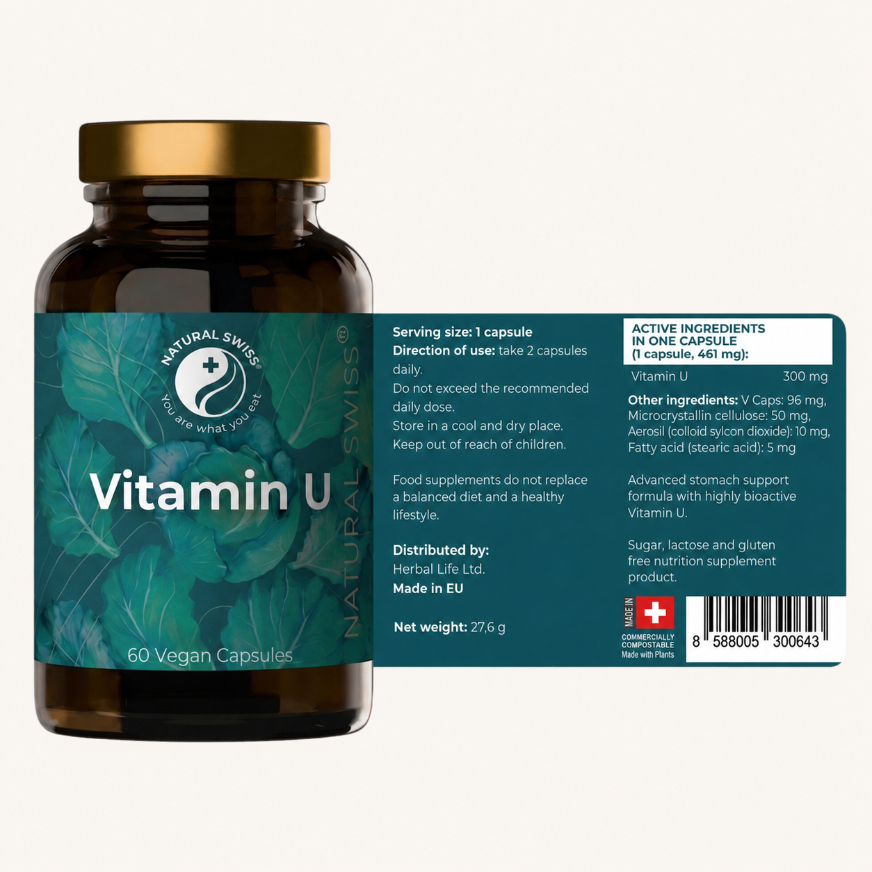Natural Swiss® Vitamin U - Image 3