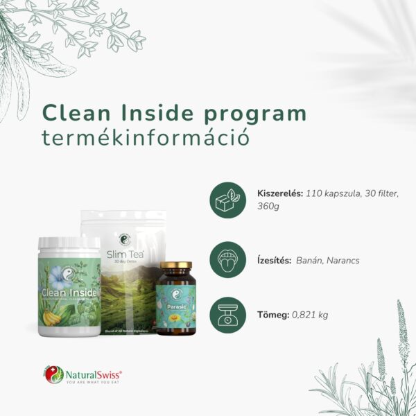 Cleaninside program - termékinformáció
