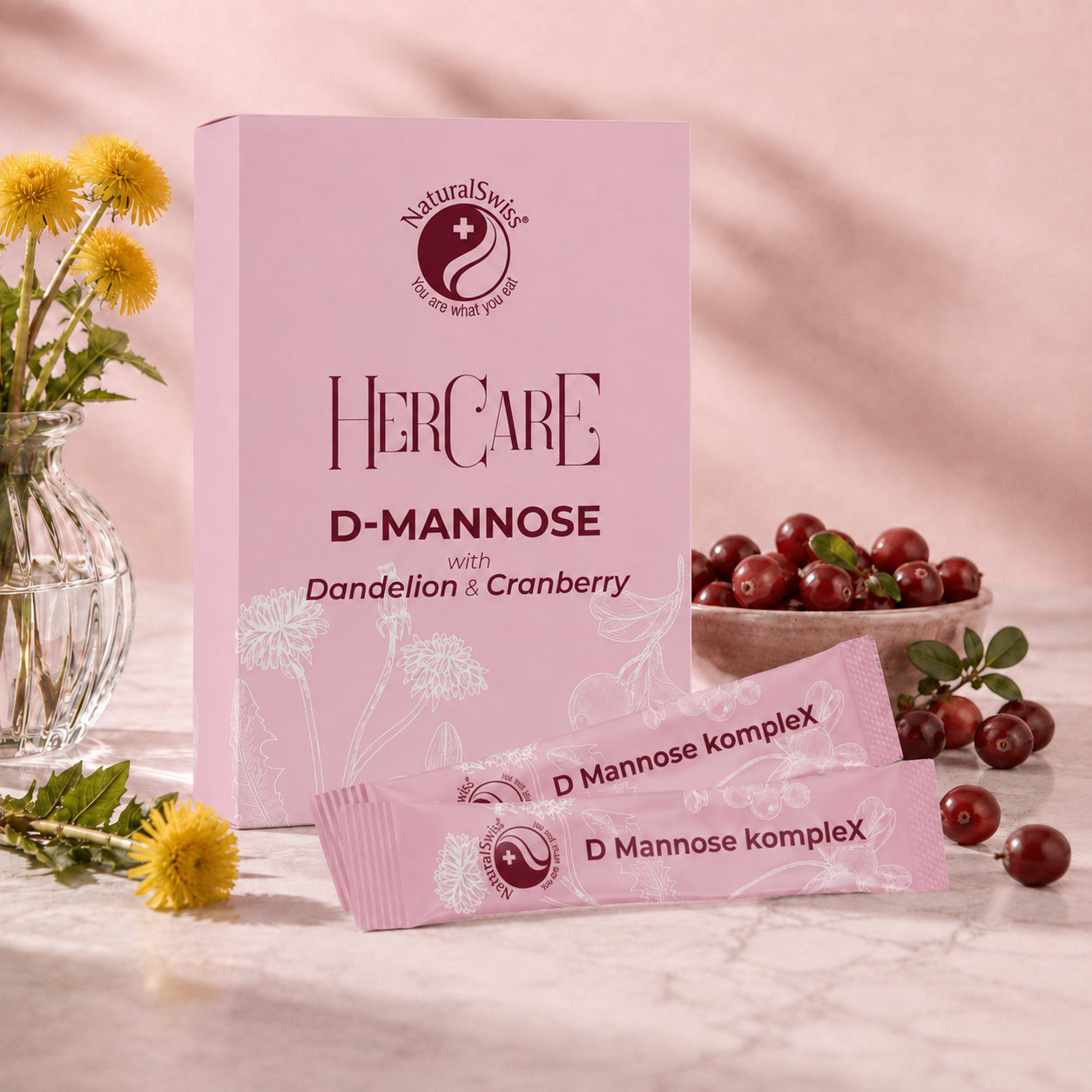 HerCare® D-mannose ​gyermekláncfűvel és tőzegáfonyával - Image 5