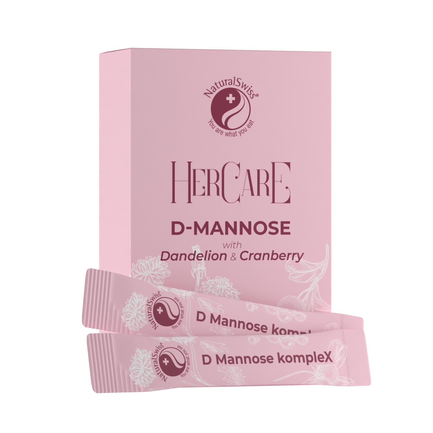 HerCare® D-mannose ​gyermekláncfűvel és tőzegáfonyával