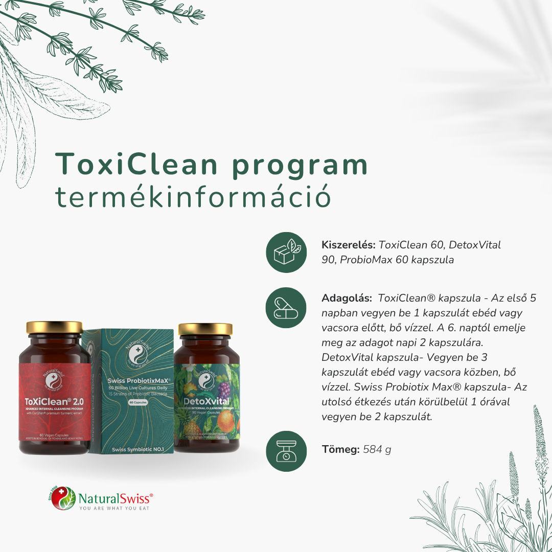 ToXiClean program termékinformáció