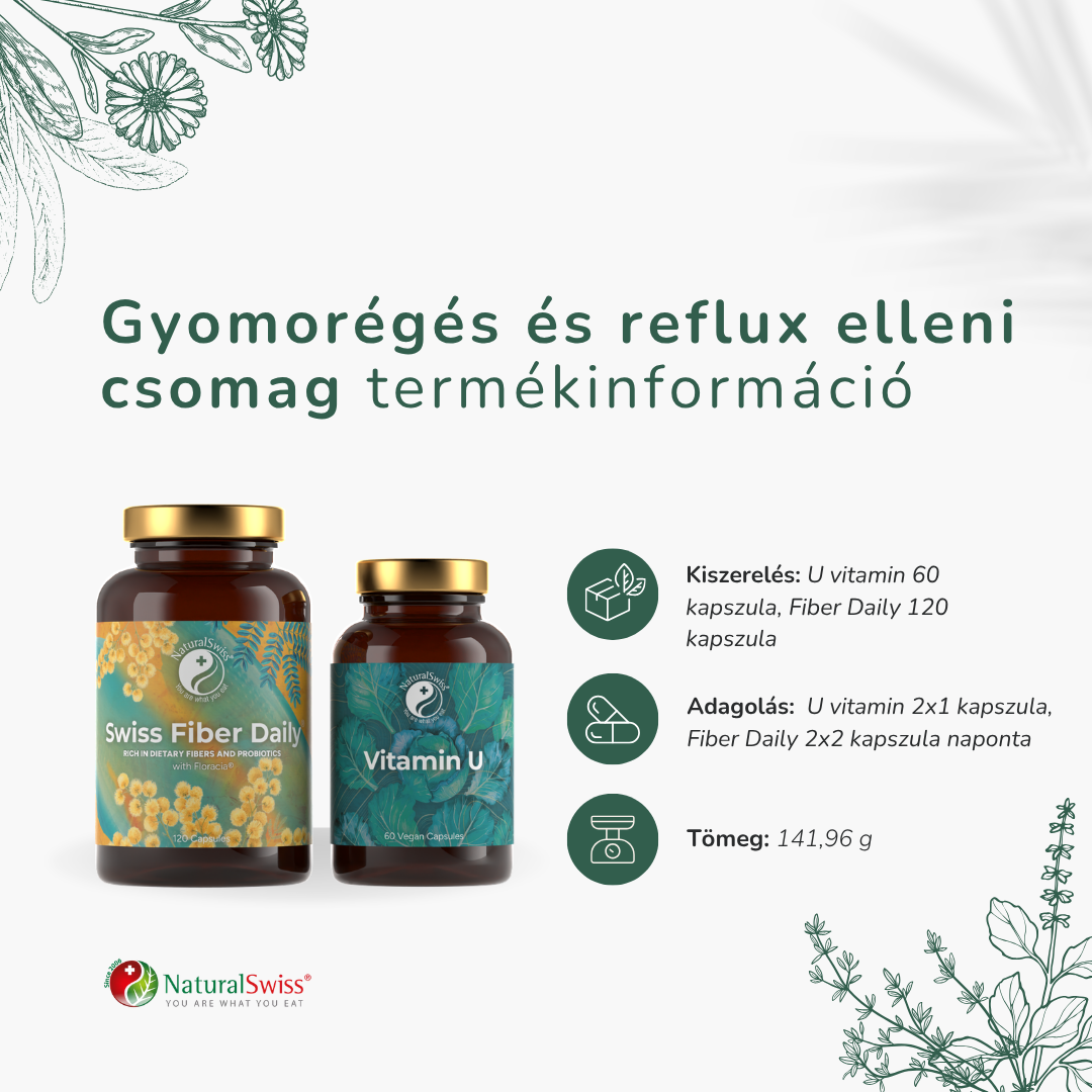 Gyomorégés és reflux elleni csomag